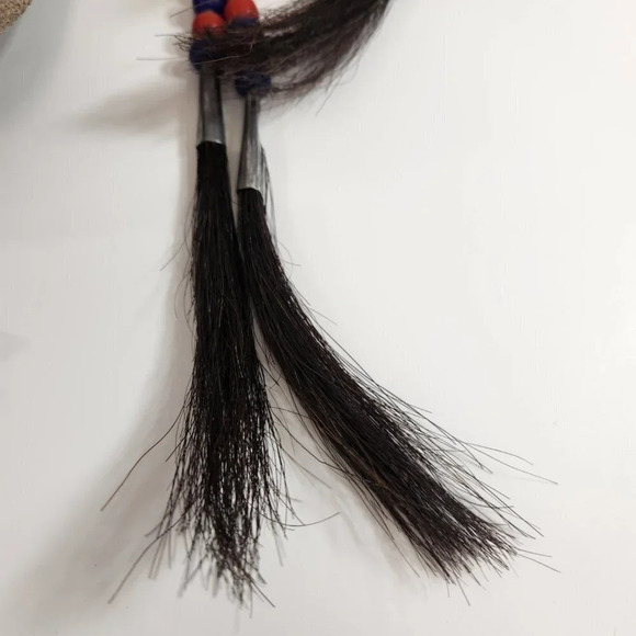 Handmade Leather Beaded  Purse Handbag - Picture 3 of 13